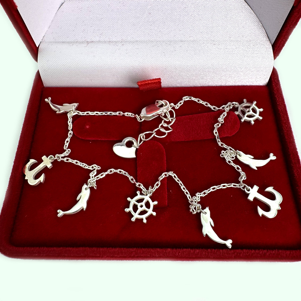 Срібний браслет на ногу, Бр1041, фото 1