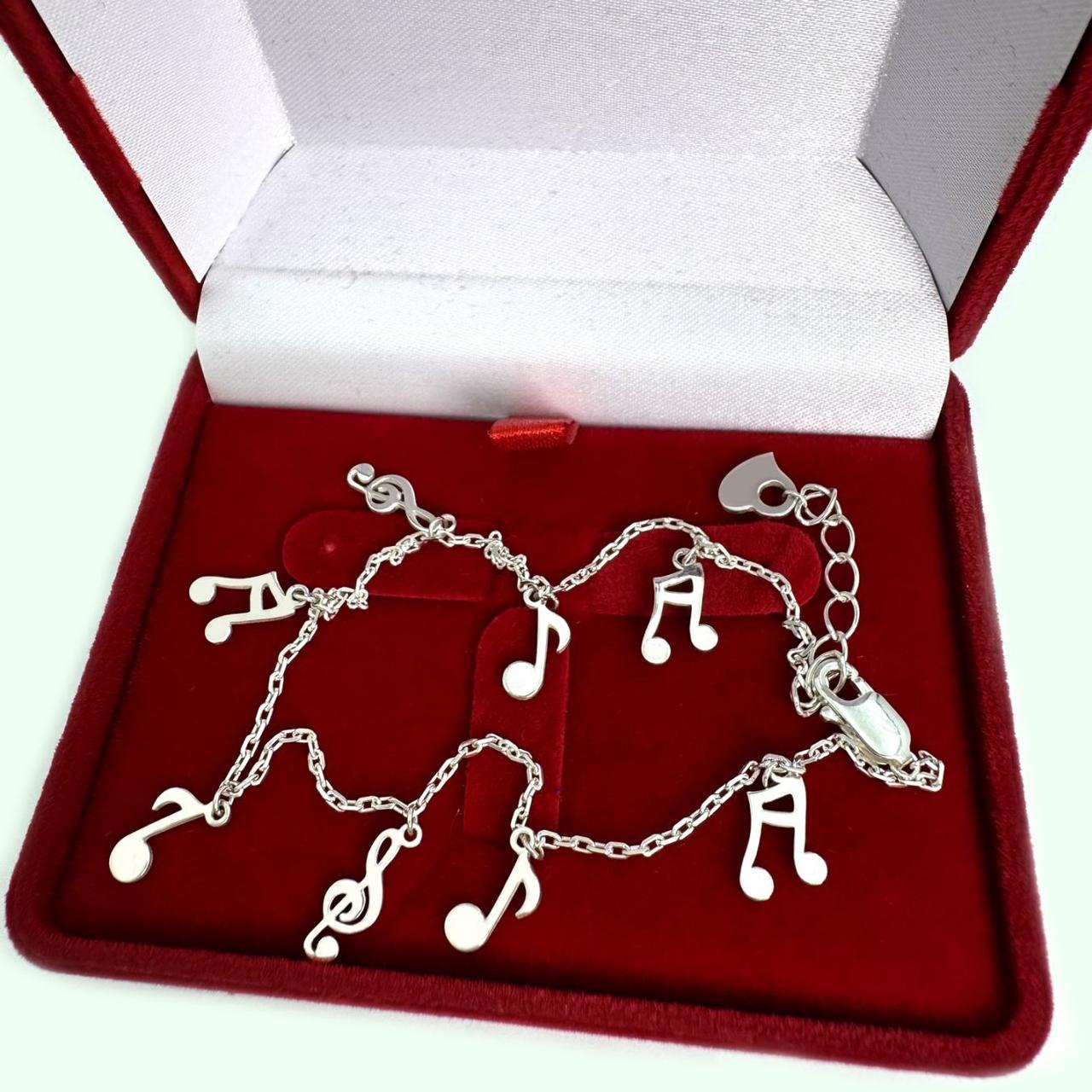 Срібний браслет на ногу, Бр1045, фото 1