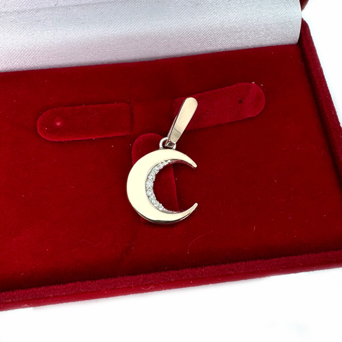 Срібна підвіска з пластинами золота, фото 1