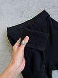 Жіночі чорні легінси на флісі, фото 8