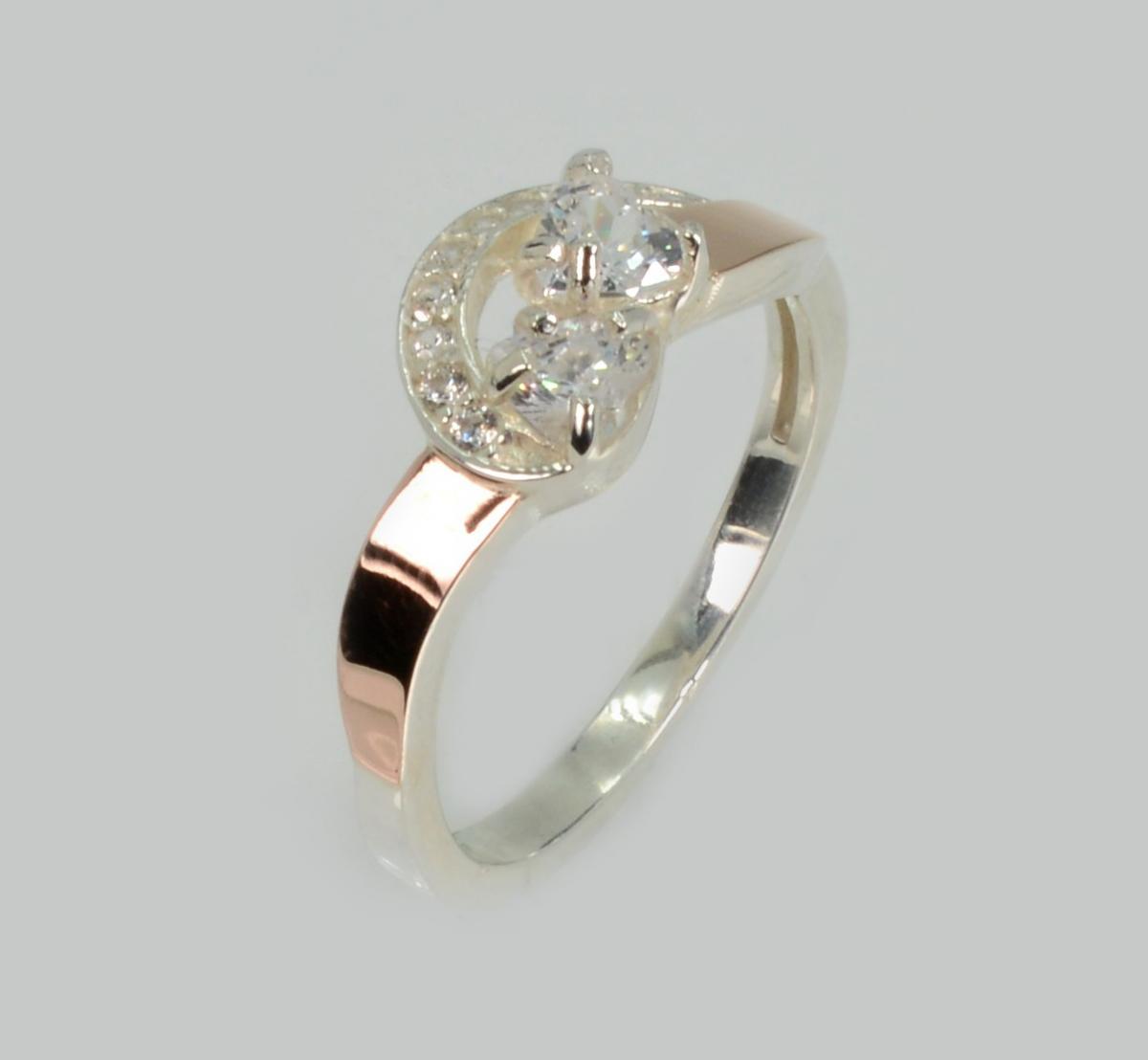 Срібна каблучка з серцями, фото 1