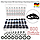 Набір ущільнювальних кілець 800 шт (6–28 мм) з нітрильного каучуку NBR, чорного кольору, у пластиковому боксі, фото 2