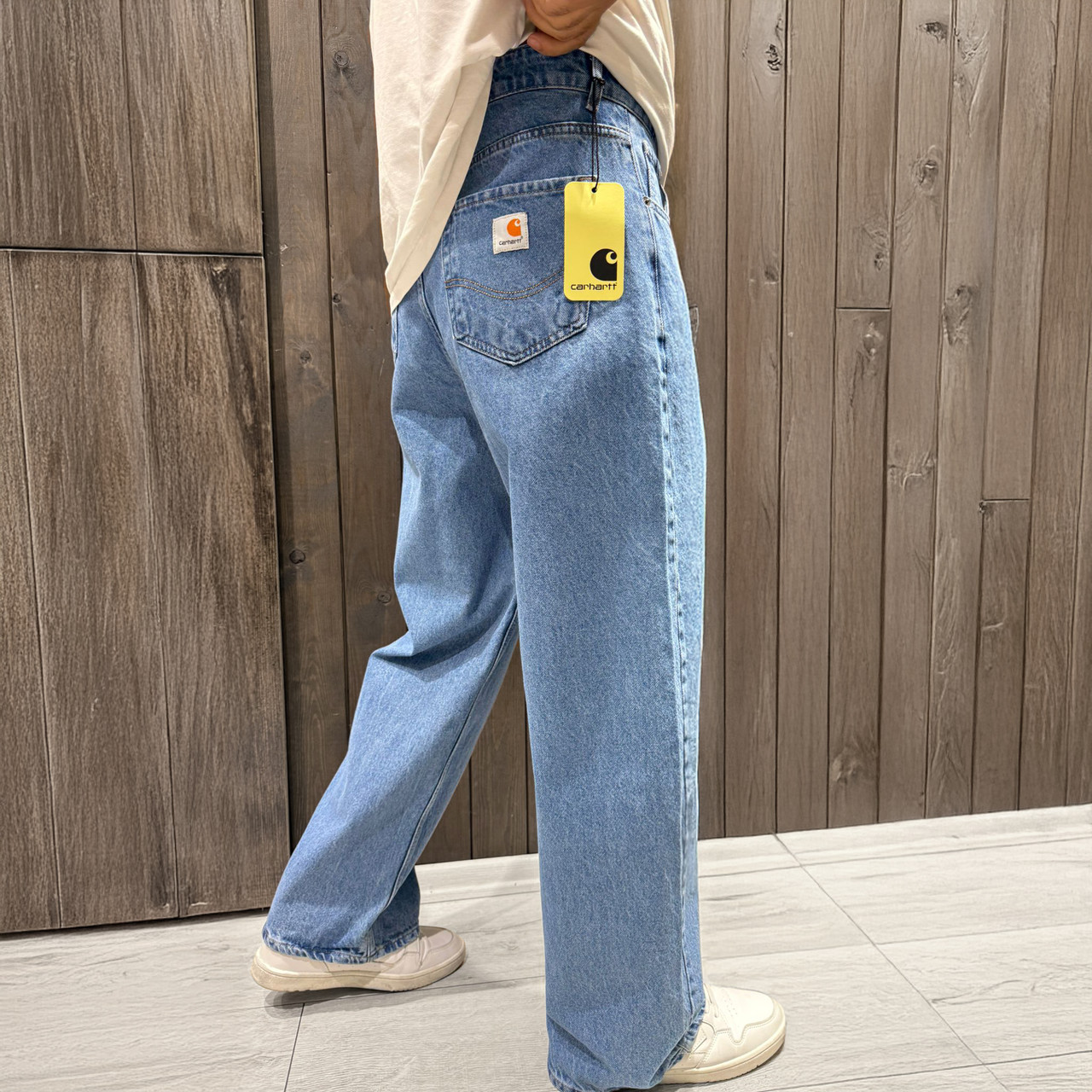 Чоловічі широкі джинси Carhartt світло-голубі, вільний крій, Y2K стиль, фото 1