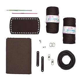 Подарунковий набір сумки BUCKET BAG, колір Шоколадний