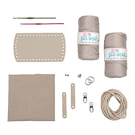 Подарунковий набір сумки BUCKET BAG, колір Слонова кістка