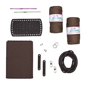 Подарунковий набір сумки BUCKET BAG, колір Горіхова рептилія