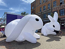 Надувна декорація заєць 3,2 м для концертів і фестивалів, фото 4