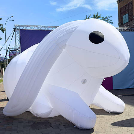 Надувна декорація заєць 3,2 м для концертів і фестивалів, фото 1