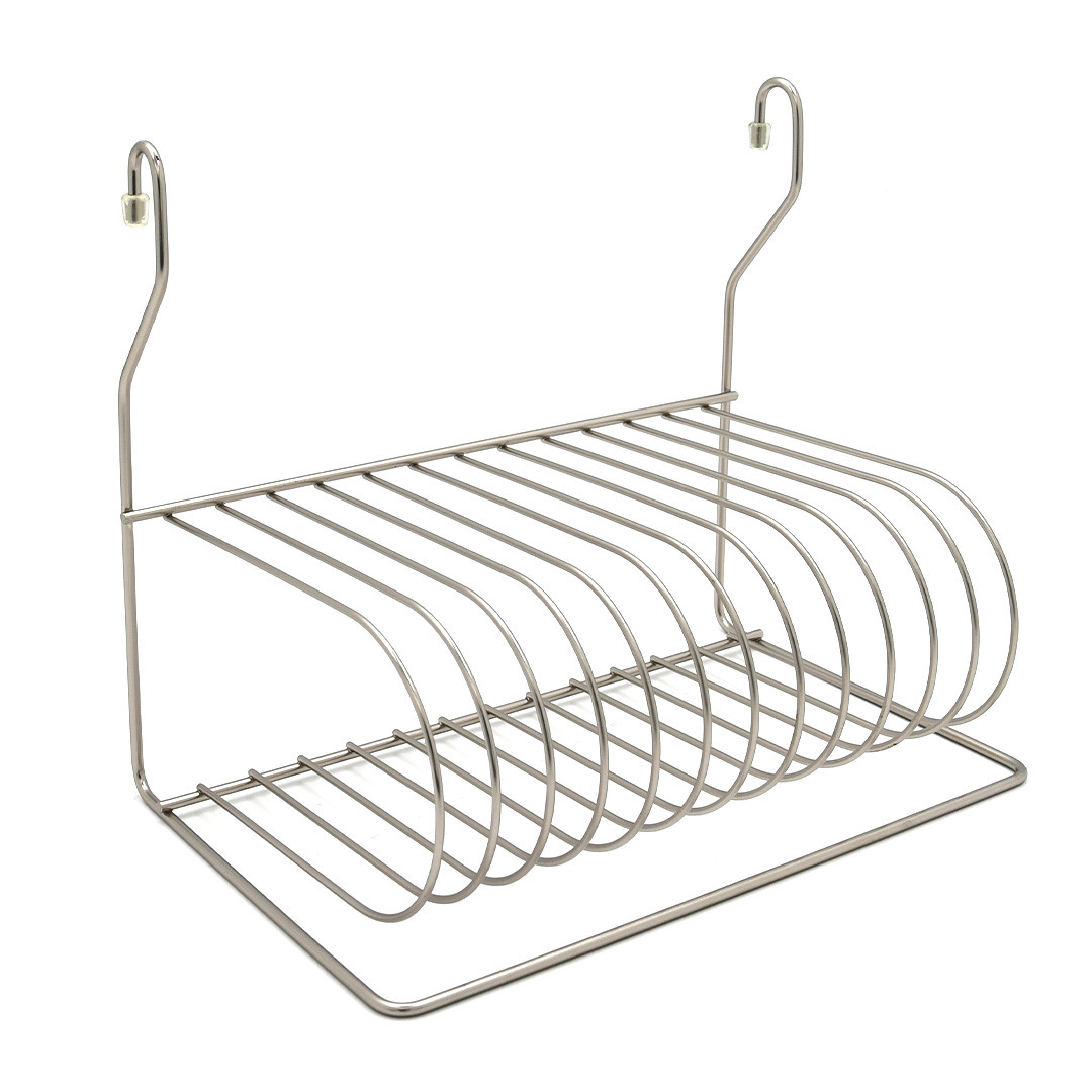 Сушарка на рейлінг Lemax для посуду матовий нікель (MX-076 NM), фото 1