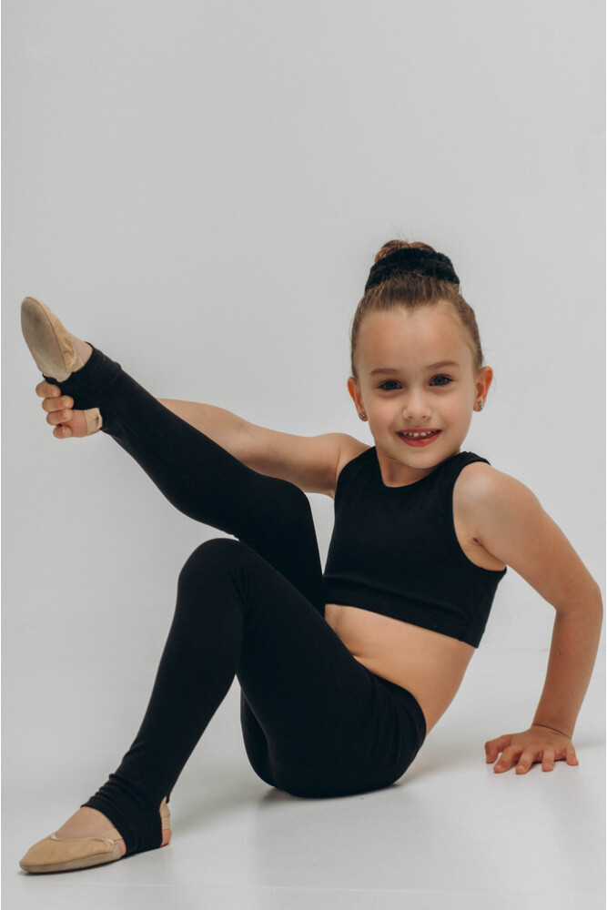 Лосини для гімнастикою з отвором під п'ятку трикотажні, фото 1