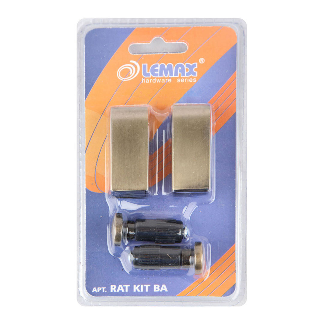 Комплект заглушка та тримач для рейлінгу Lemax бронза (RAT KIT BA), фото 1