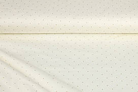 Сатин-твіл Крапки на молочному