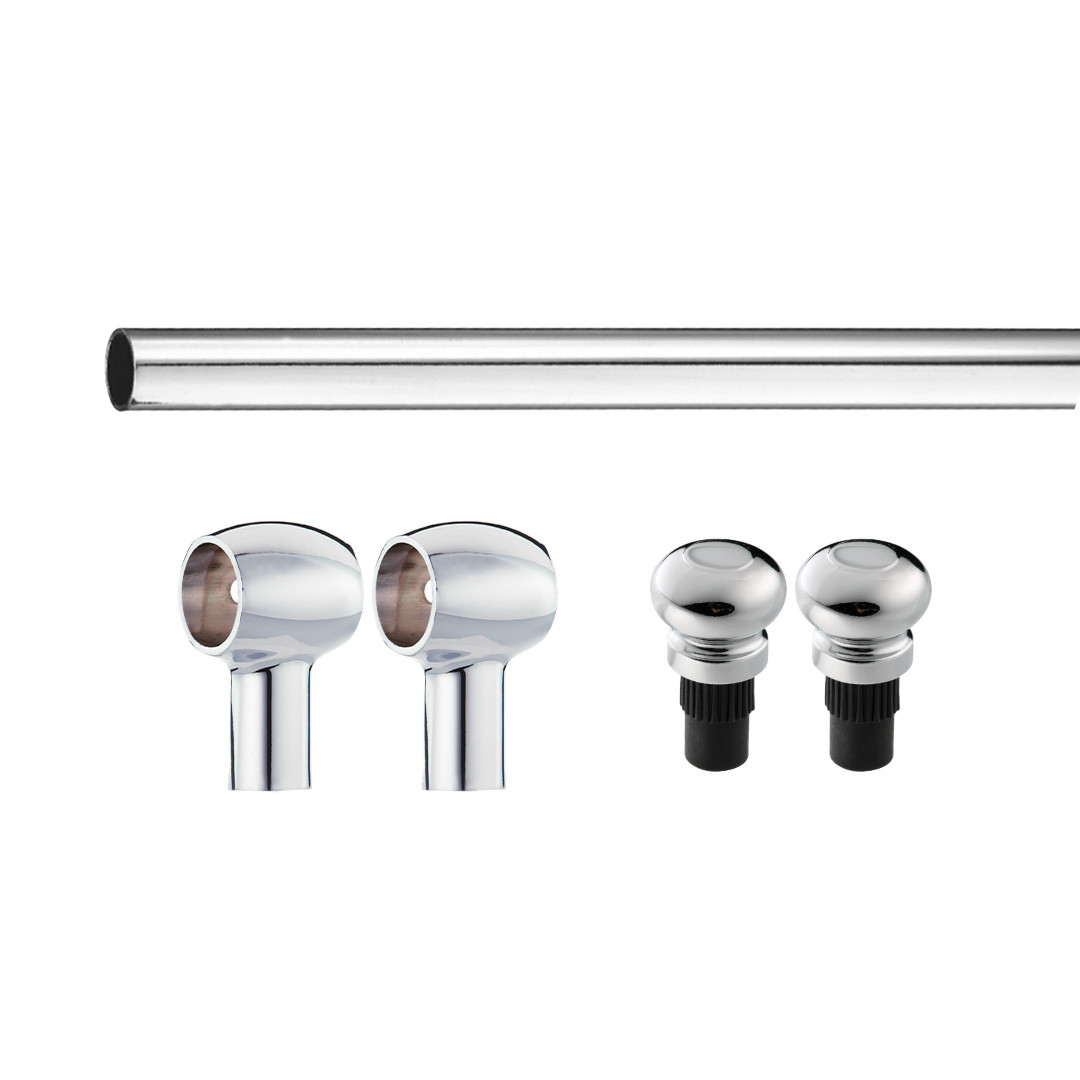 Набір рейлінгової системи традиція Lemax 1000 мм хром (RAT-1000-14 KIT), фото 1