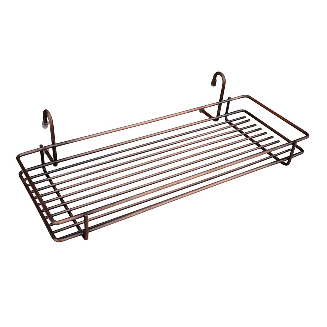 Полиця на рейлінг широка Lemax антична мідь (MX-060 СА), фото 1