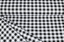 Сатин-твіл Клітинка чорна