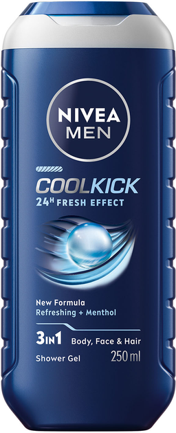 Гель для душу MEN Cool Kick 250 мл, Nivea, Арт.67199