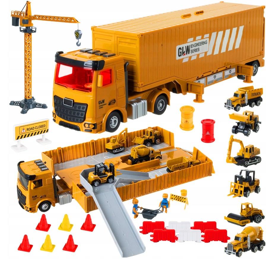 Будівельна вантажівка Iso Trade з краном, машинками та аксесуарами 26578, фото 1