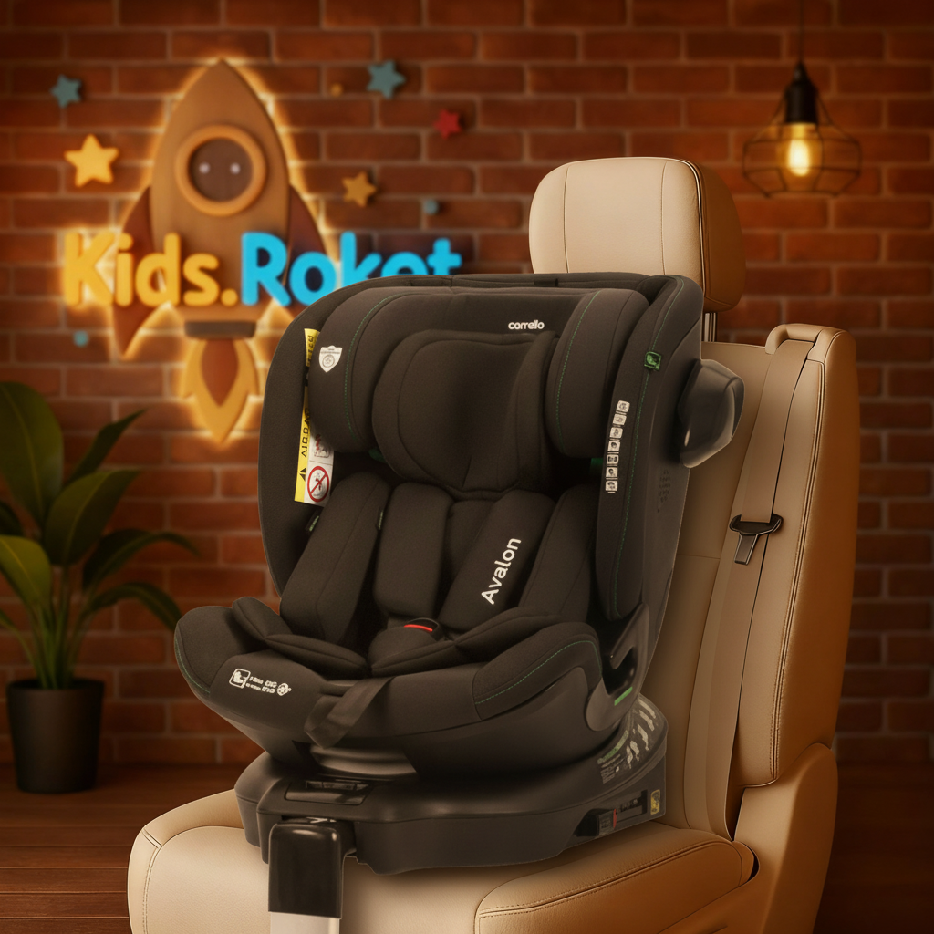 Дитяче автокрісло Carrello Avalon CRL-8805 (i-Size 40–150 см) — оберт 360°, Isofix з опорною ніжкою, боковий захист, фото 1