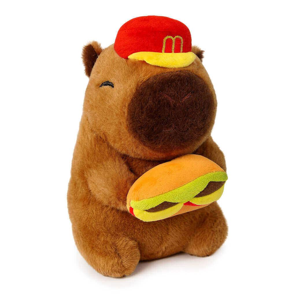 М’яка іграшка Капібара в кепці 22 см — плюшевий капібара, брелок-іграшка, арт. 307007, фото 1