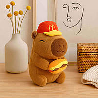 М’яка іграшка Капібара в кепці 22 см — плюшевий капібара, брелок-іграшка, арт. 307007, фото 7