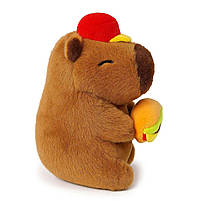 М’яка іграшка Капібара в кепці 22 см — плюшевий капібара, брелок-іграшка, арт. 307007, фото 2