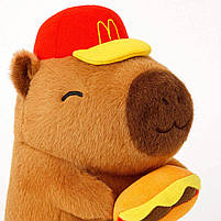 М’яка іграшка Капібара в кепці 22 см — плюшевий капібара, брелок-іграшка, арт. 307007, фото 4