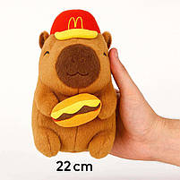 М’яка іграшка Капібара в кепці 22 см — плюшевий капібара, брелок-іграшка, арт. 307007, фото 5