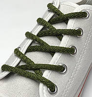 Шнурки для взуття круглі 120см (5мм) хаки