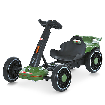 Електрокарт дитячий Bambi (р/к2,4G, 2мотори35W, 1акум12V4,5AH, EVA, Bluetooth) M 6145(A)EBR-10 Зелений