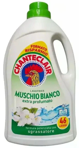 Гель для прання Chante Clair Muschio Bianco 2.07 л — 46 прань, універсальний, білий мускус