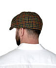 Кепка чоловіча восьмиклинка Хуліганка коричнева картата, фото 2
