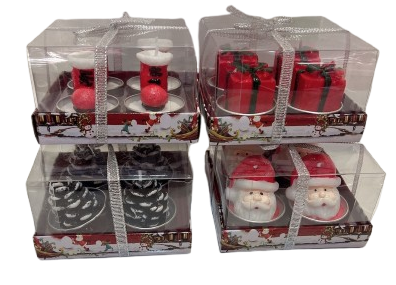 Набір свічок сувенірних новорічних фігурних в асортименті 1178-3 Jb, фото 1