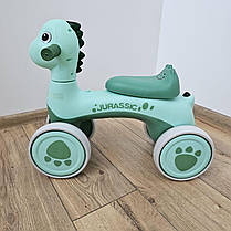 Біговел дитячий, каталка Avko Dino 05 Green звукові та світлові ефекти, фото 3
