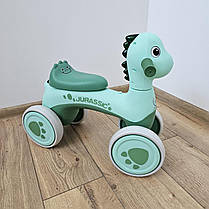 Біговел дитячий, каталка Avko Dino 05 Green звукові та світлові ефекти, фото 2