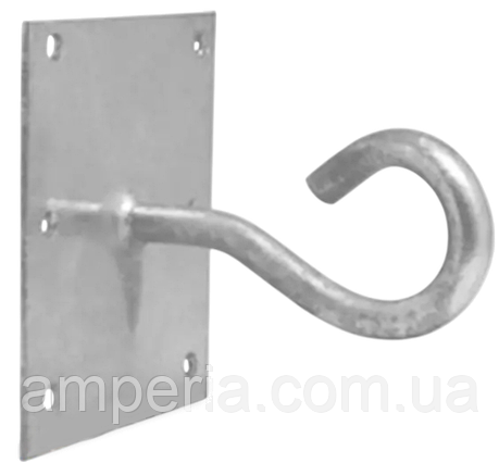 Гак для плоских поверхонь GHP 16М (у комплекті з дюблями) SICAME, фото 1