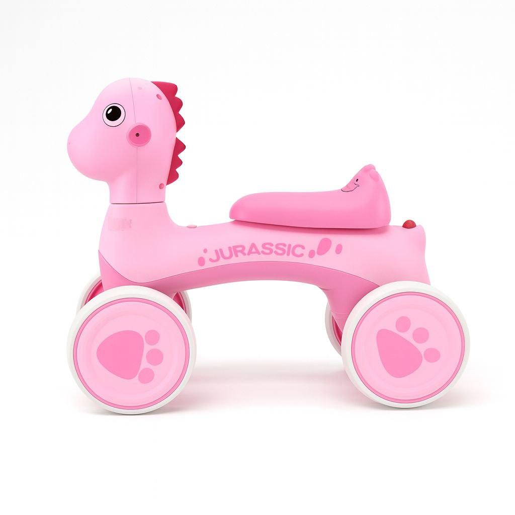 Біговел дитячий, каталка Avko Dino 05 Pink звукові та світлові ефекти