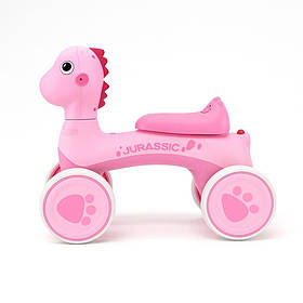 Біговел дитячий, каталка Avko Dino 05 Pink звукові та світлові ефекти