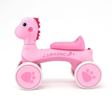 Біговел дитячий, каталка Avko Dino 05 Pink звукові та світлові ефекти, фото 1
