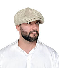 Кепка чоловіча восьмиклинка Хуліганка бежева з твіду