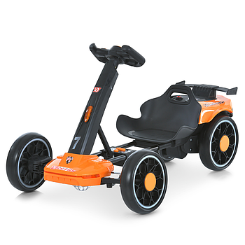 Електрокарт дитячий Bambi (р/к2,4G, 2мотори35W, 1акум12V4,5AH, EVA, Bluetooth) M 6145(A)EBR-7 Помаранчевий