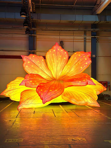 Надувна декорація квітка 6 м із підсвіткою для сцени та виставок, фото 1