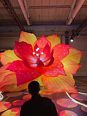 Надувна декорація квітка 6 м із підсвіткою для сцени та виставок, фото 3