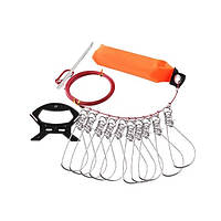 Кукан 10 гачків з поплавцем та тримачем