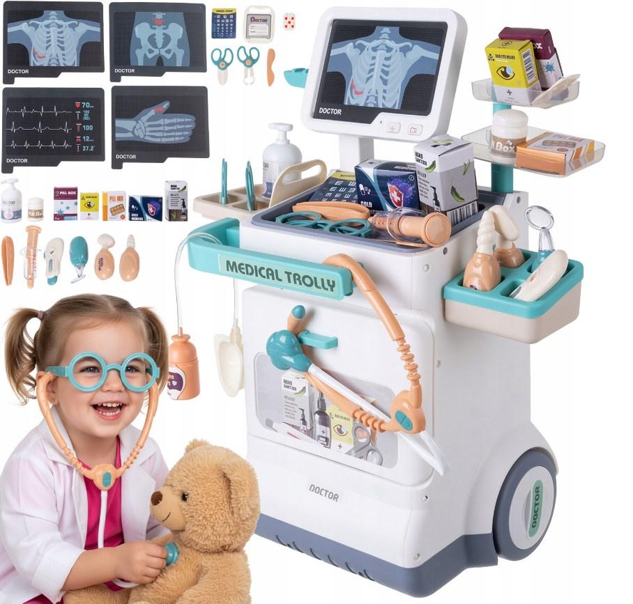 Великий набір лікаря на візку Iso Trade з та рентгеном, 26 предметів 26544, фото 1