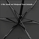 Чоловіча парасолька напівавтомат у 3 складання Bellissimo (Угорщина), фото 3