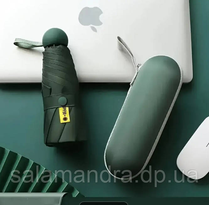 Чоловіча парасолька напівавтомат у 3 складання Bellissimo (Угорщина), фото 1