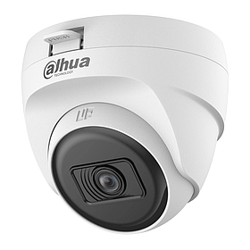 HDCVI-відеокамера Dahua DH-HAC-T1A21P-U 2 МП (3.6 мм), ІЧ-підсвітка 25 м, вбудований мікрофон, IP67