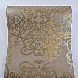 Шпалери флізелінові 0.53 × 10.05 м Marburg 58601, коричневі для спальні, вітальні, коридору, фото 2