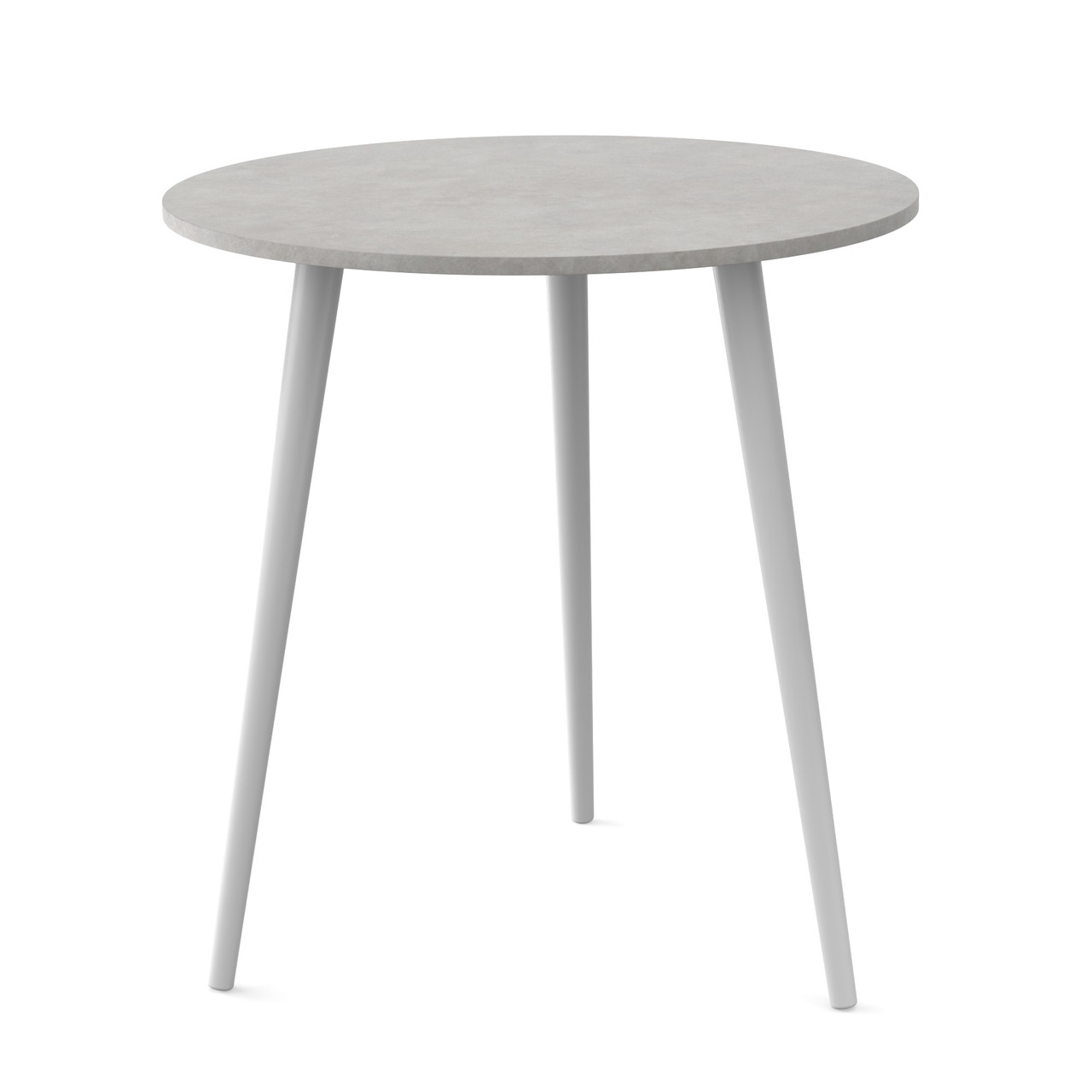 Круглий стіл Неман СЕТ-3 Клауд гранада 18 мм/Білий ніжки дерево, фото 1