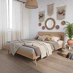 Двоспальне ліжко "Ліон" 160х200 см з масиву Дуба